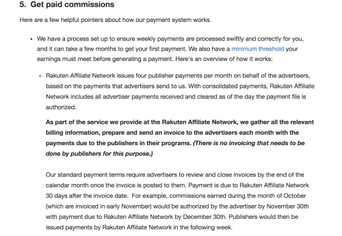 Affiliate Marketing Rakuten Commissions